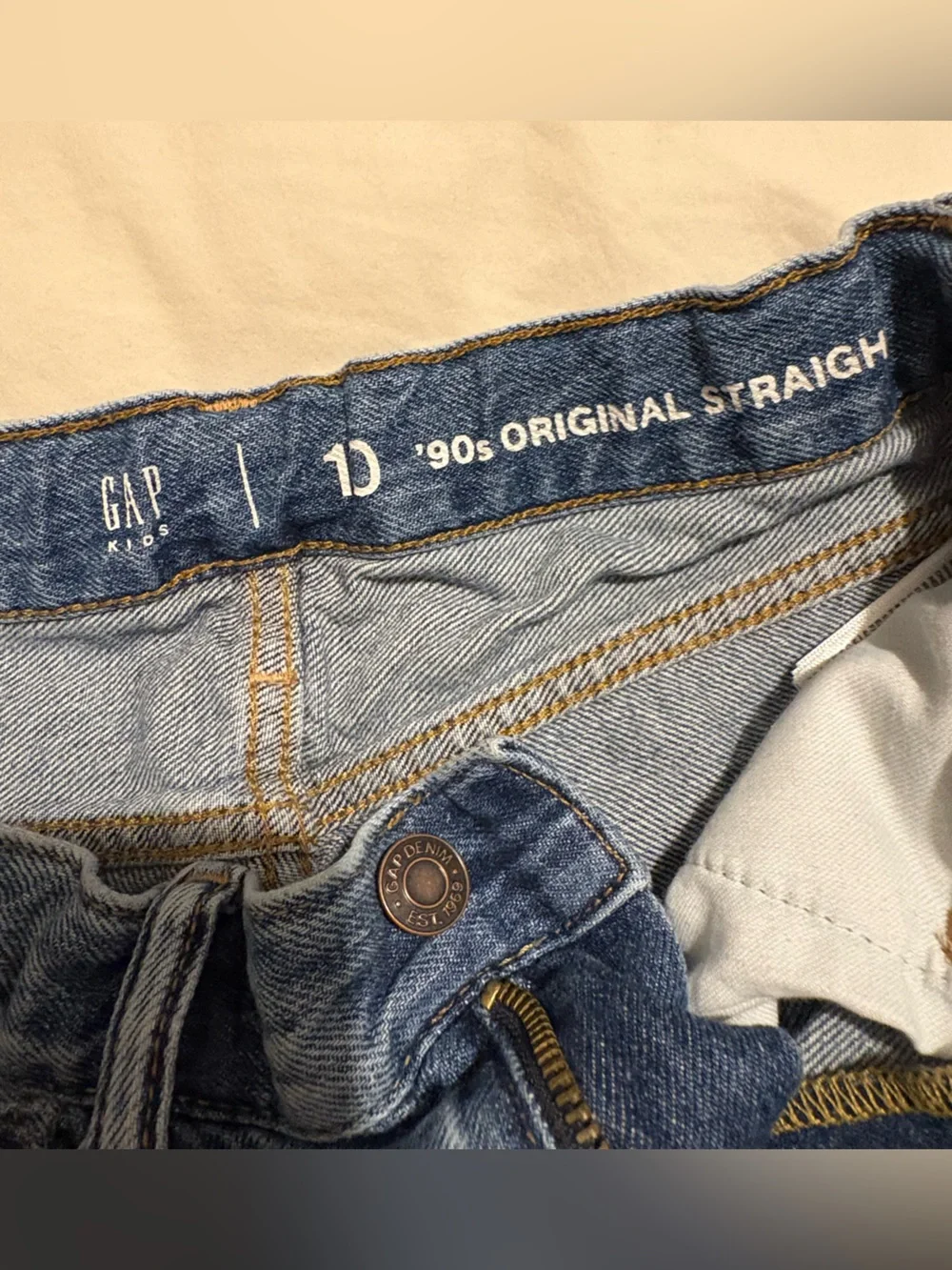 GAP Kids Boys Straight Jeans - Light Blue Denim
